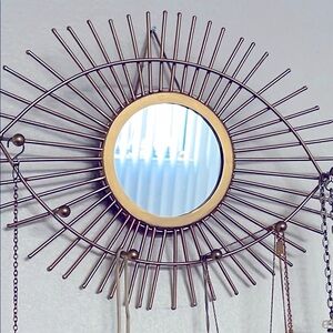 Gold Evil eye Shaped decorative mirror🧿 from world market